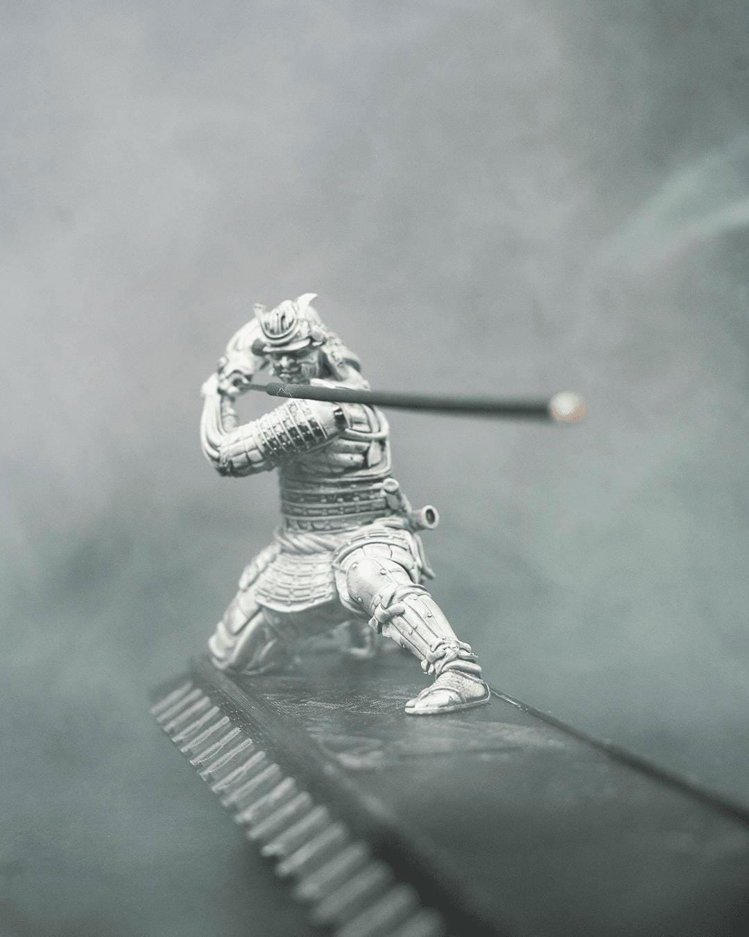 Samurai Incense Holder , Japanese Warrior Zen Decor