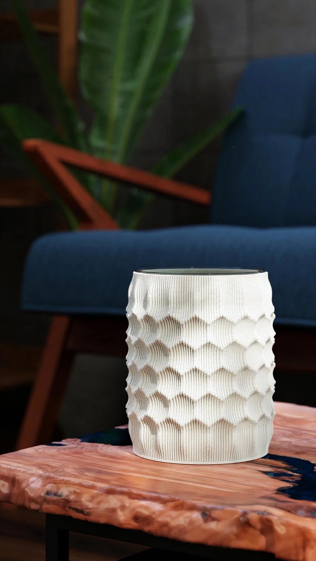 3D Printed Wave Vase | Modern Minimalist Decor