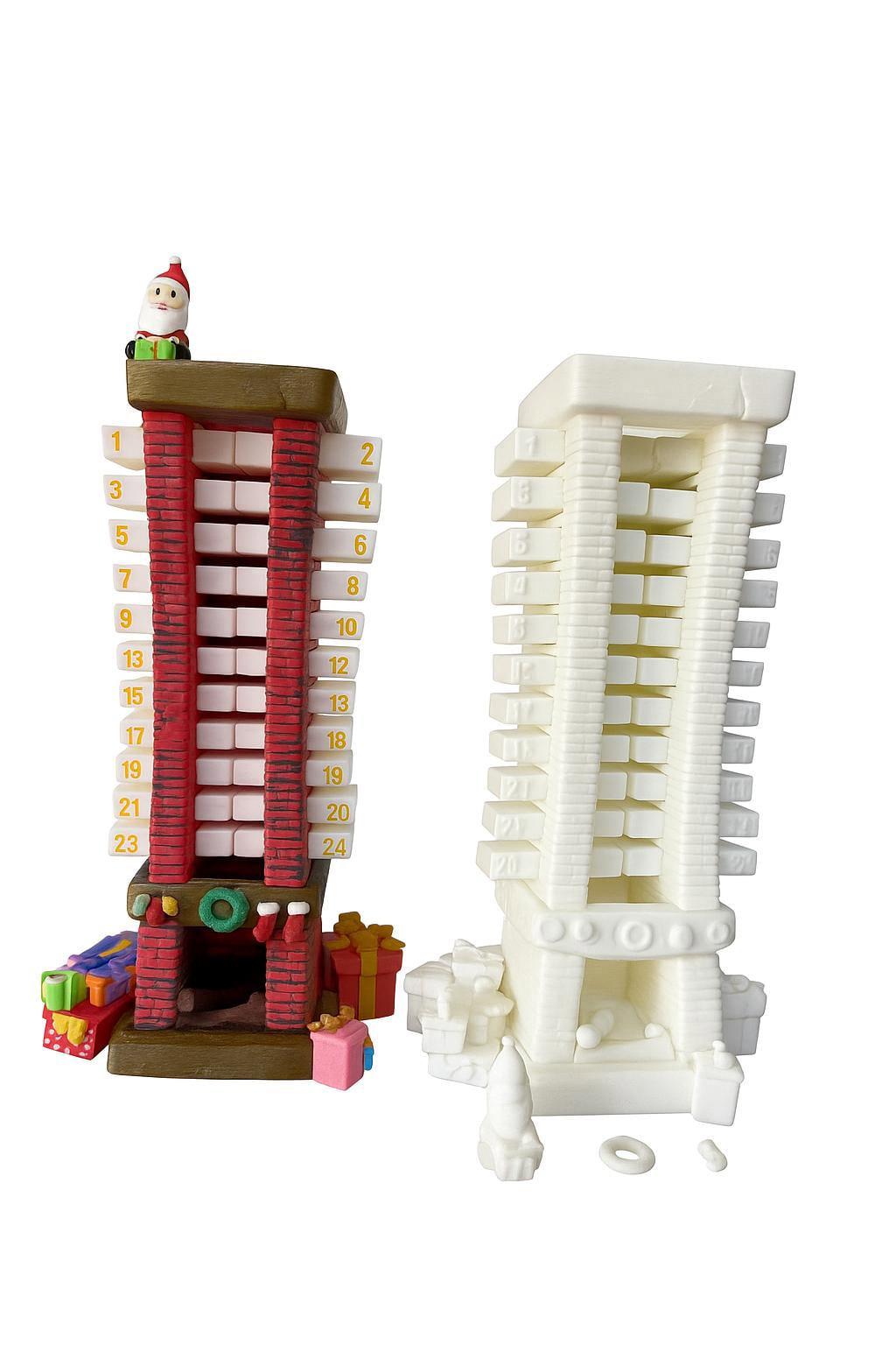 Santa Countdown Chimney | DIY Christmas Advent Calendar | Paint Your Own Santa