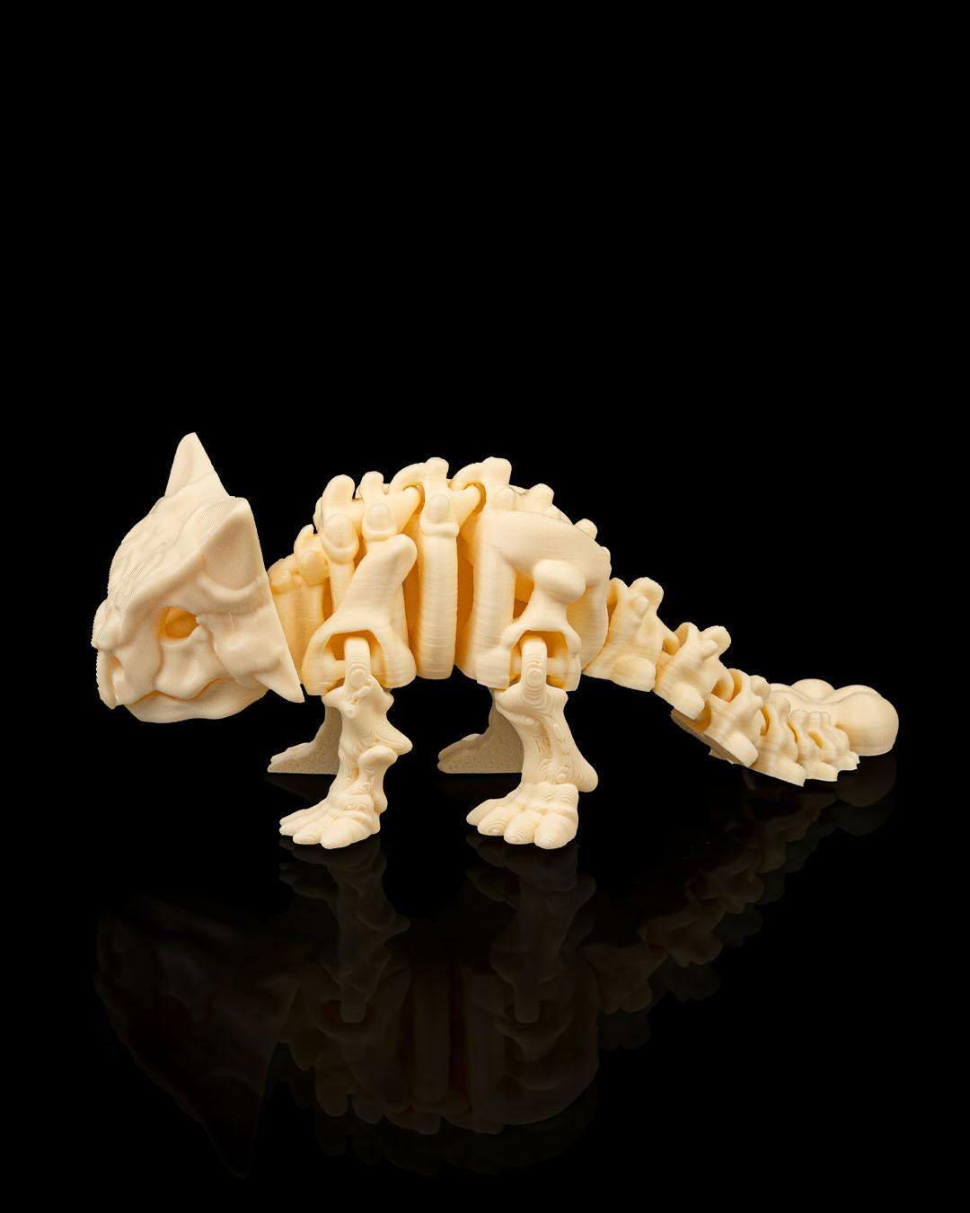 Skeleton Ankylosaurus – 3D Printed Dinosaur Model (3 Sizes)