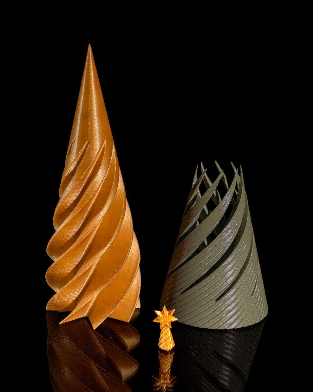 Swirl Tree – Spinning Holiday Sculpture (Eco-Friendly Christmas Decor)