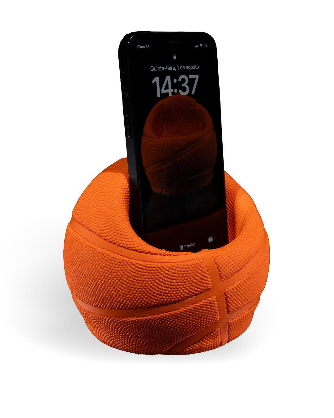 Basketball Phone Holder – 3D Printed Sports Desk Stand
