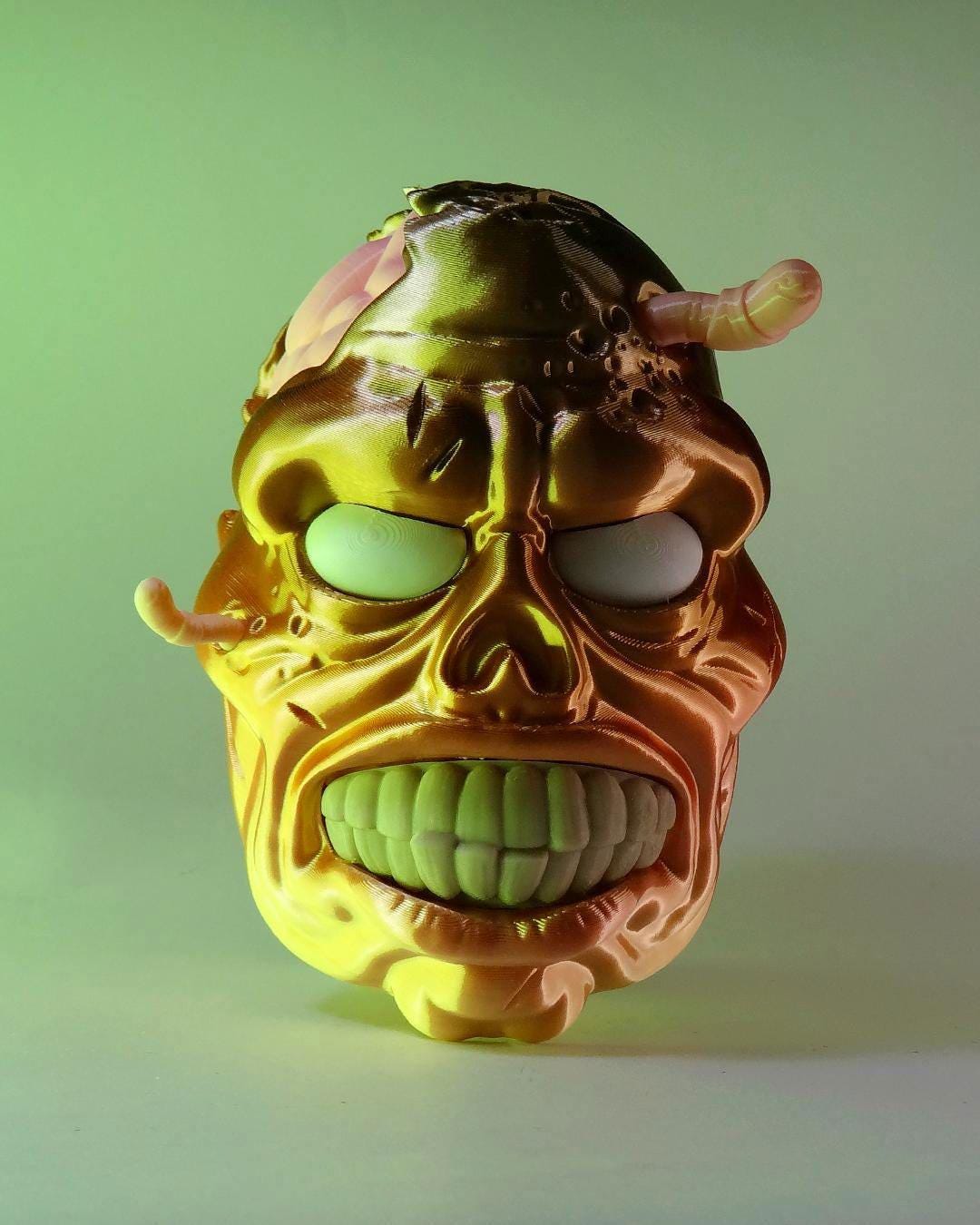 Zombie Headphones Holder – 3D Printed Gamer Desk Decor | Horror Gift for Halloween