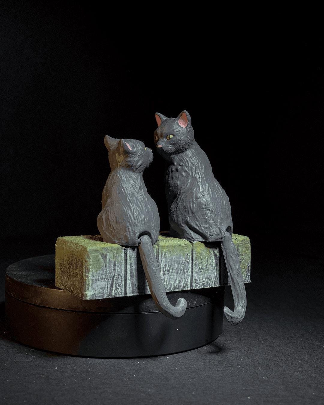 Cat Couple Key Holder,Modern Wall Decor