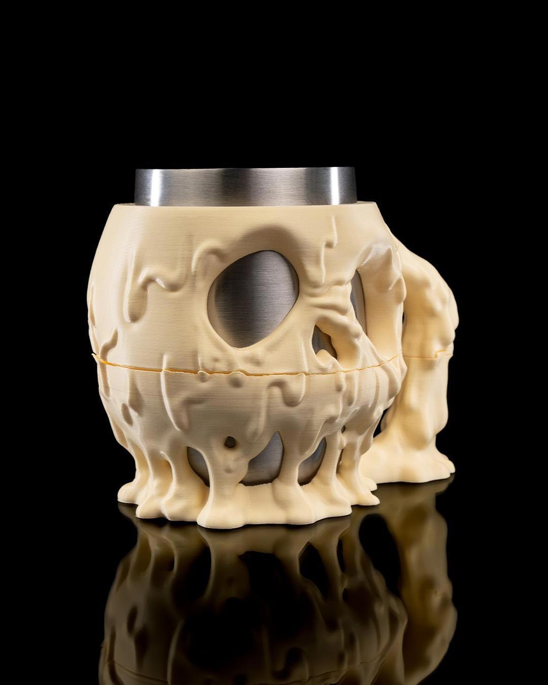 Melting Woman Cup Holder – Modern Art Stainless Steel Drink Stand