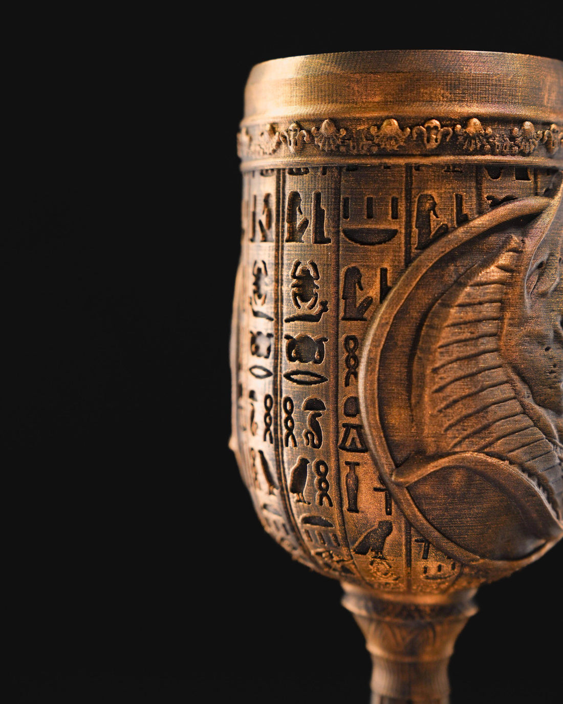 Pharaoh’s Goblet Can Holder – Ancient-Style Hand-Painted Drink Stand