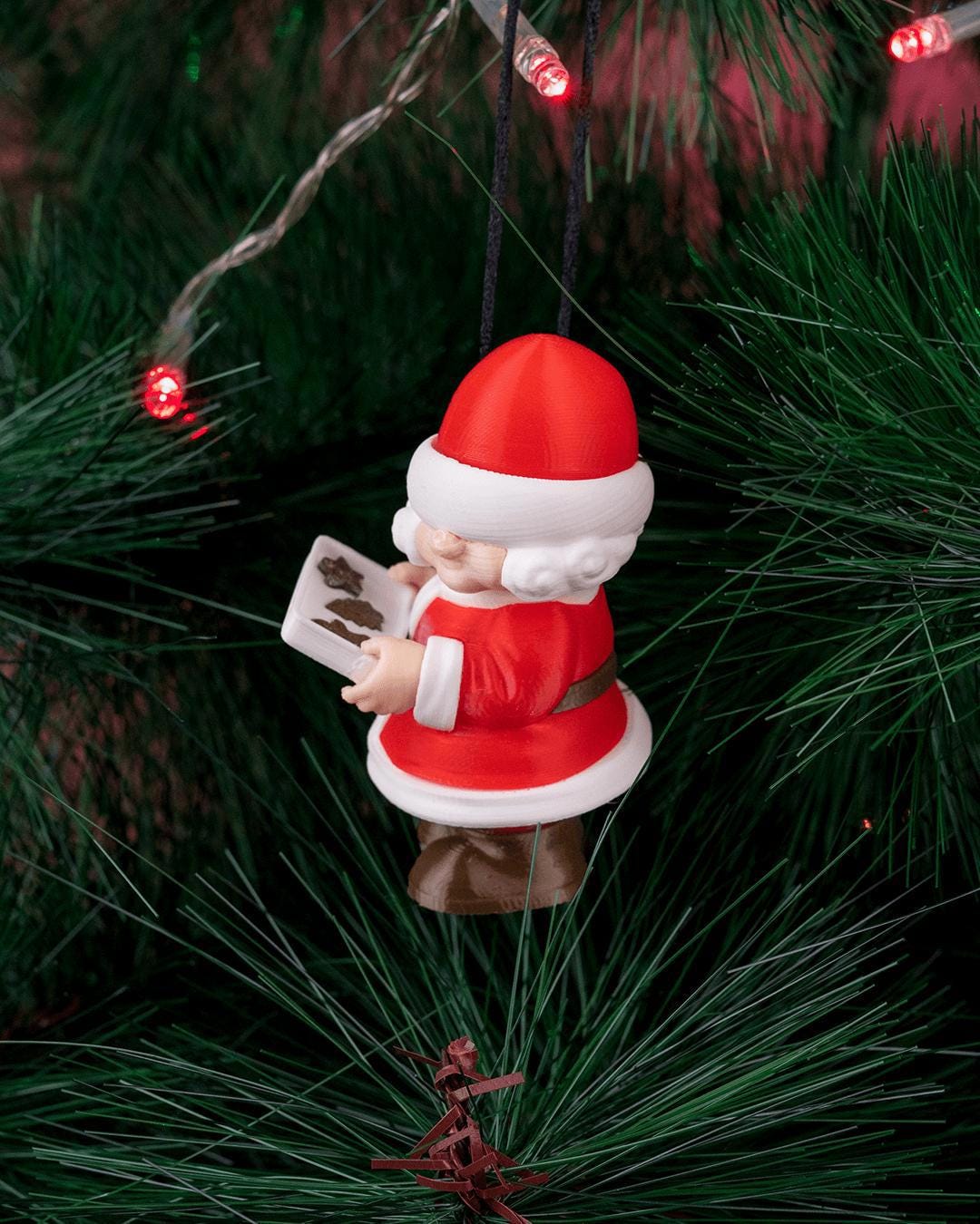 Handmade Mrs. Claus Kitchen Ornament – Christmas Holiday Decoration
