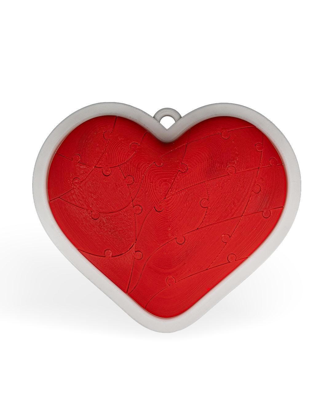 Magnetic Puzzle Heart Sculpture | Valentine's Day Couple Gift