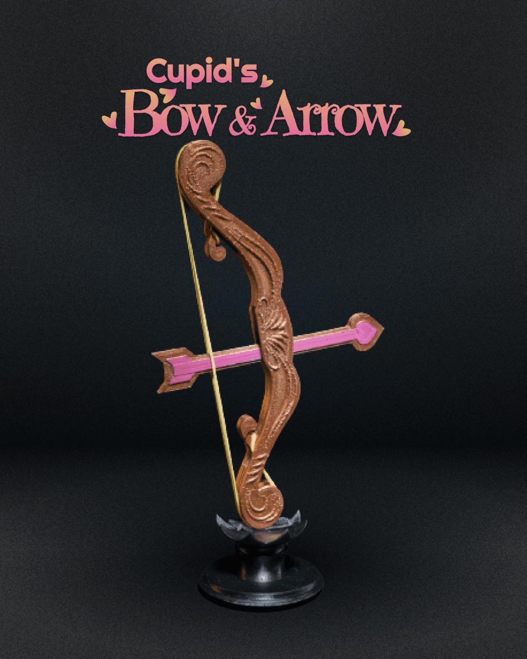 Handmade Cupid's Bow Decor | Playful Valentine's Gift