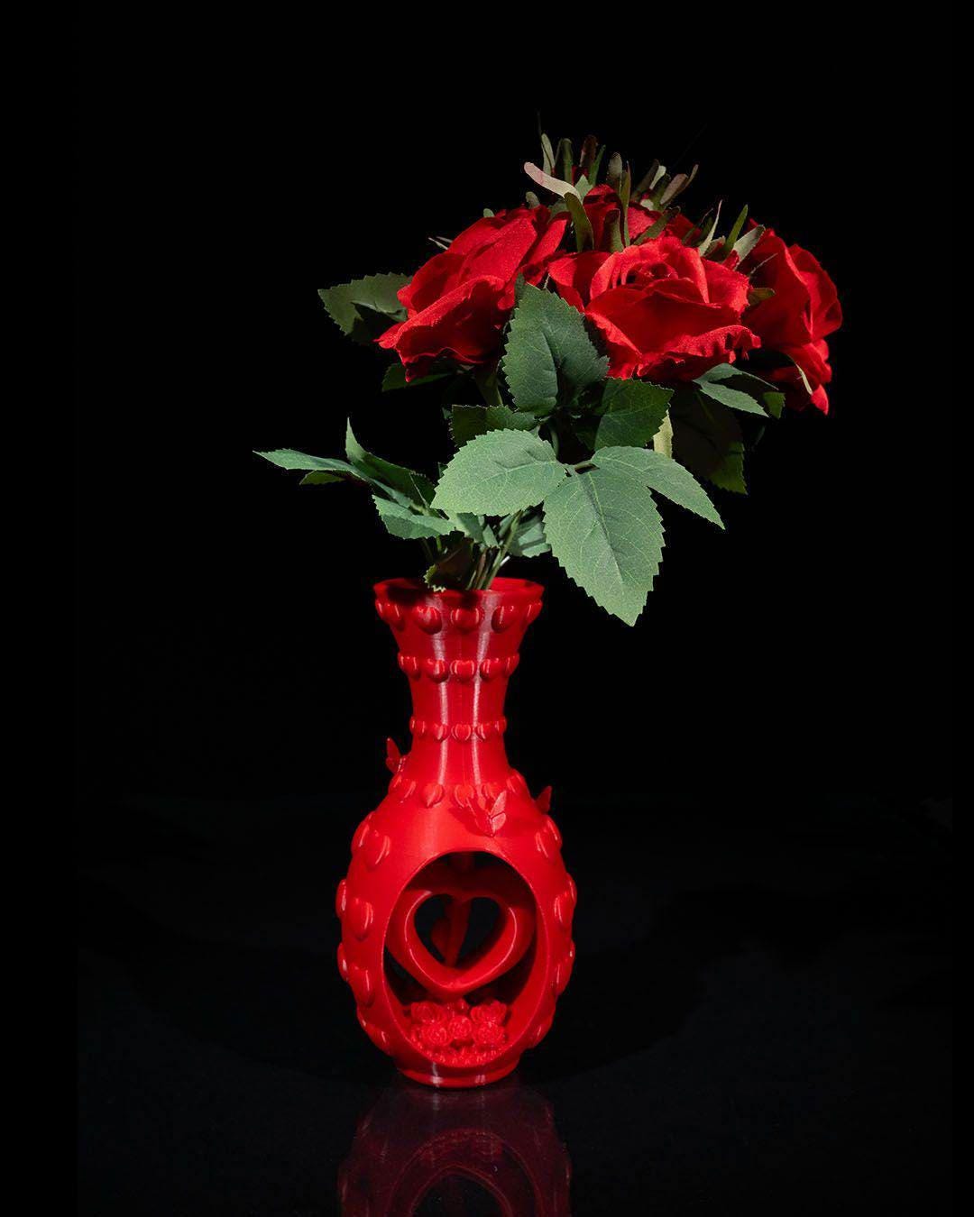 Romantic Heart Vase Gift Box Style Decorative Handmade Eco Friendly Home Decor