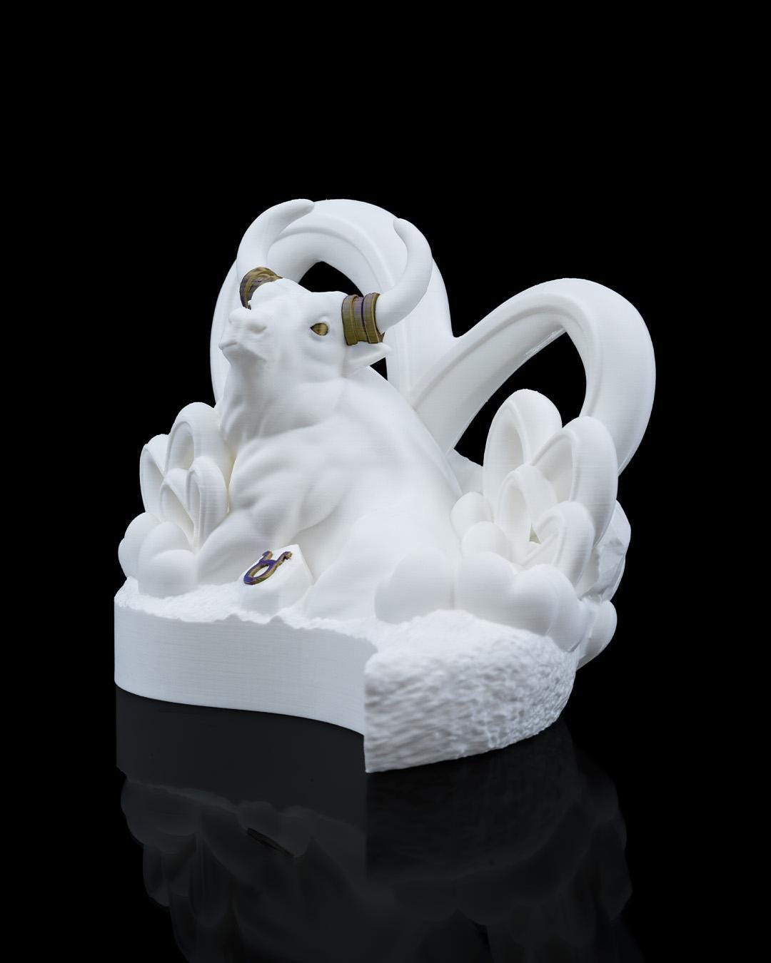 Romantic Zodiac Taurus Sculpture Decorative Love Figurine Handmade Eco Friendly Home Decor Gift
