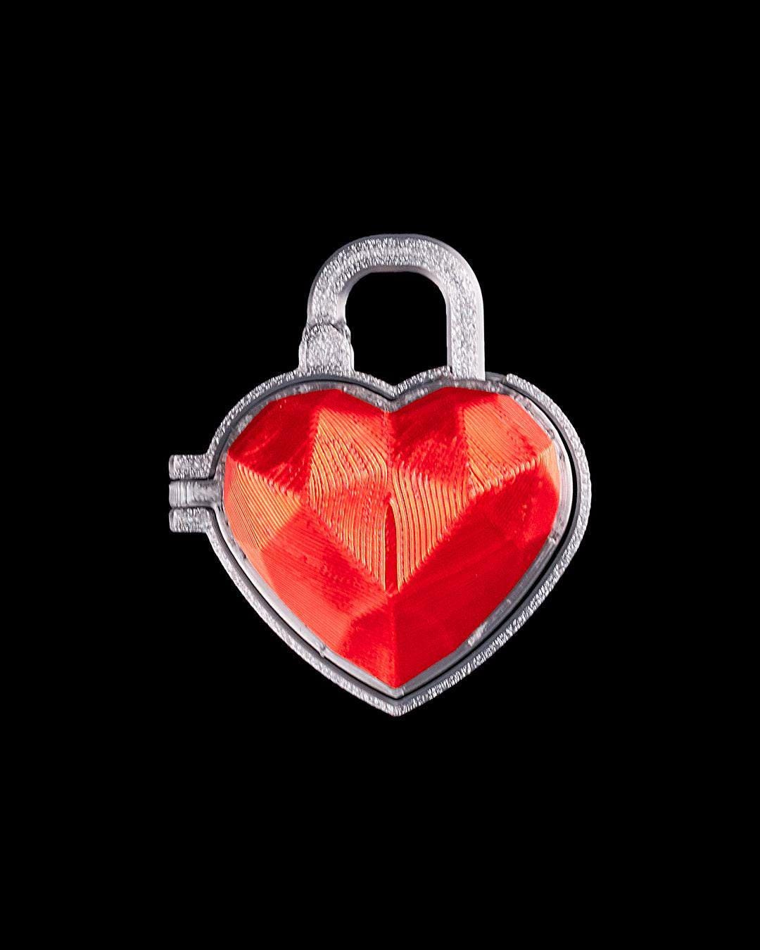 Heart Lock Keepsake Box Secret Holder