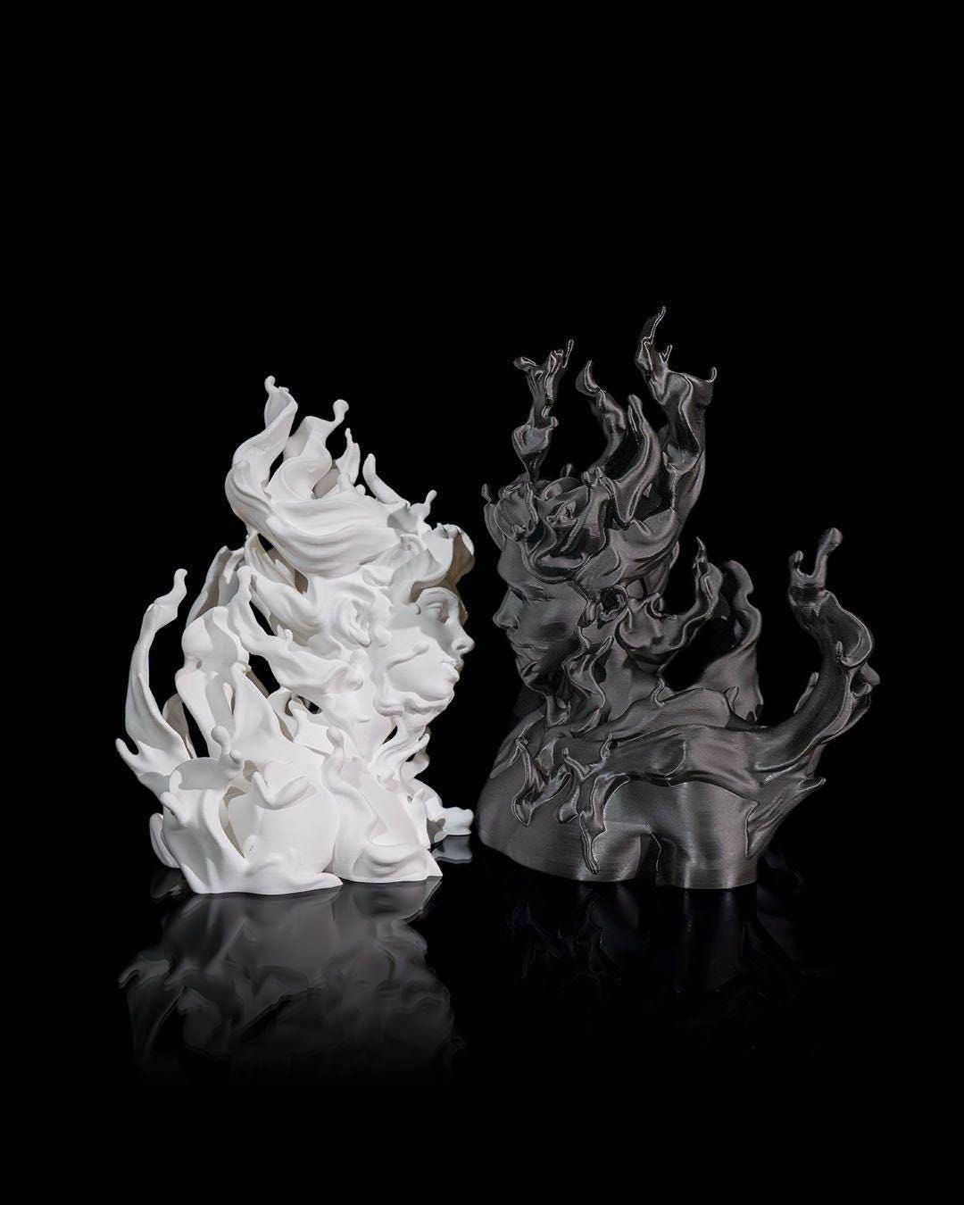 Fiery Love Sculpture Romantic Handmade Home Decor