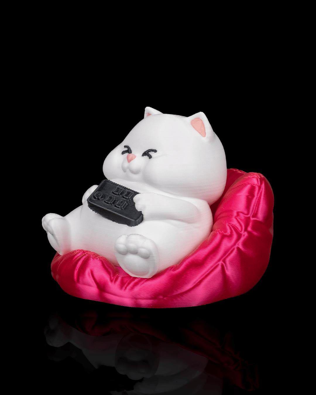Judgy Cat Figurine Funny Handmade Desk Decor