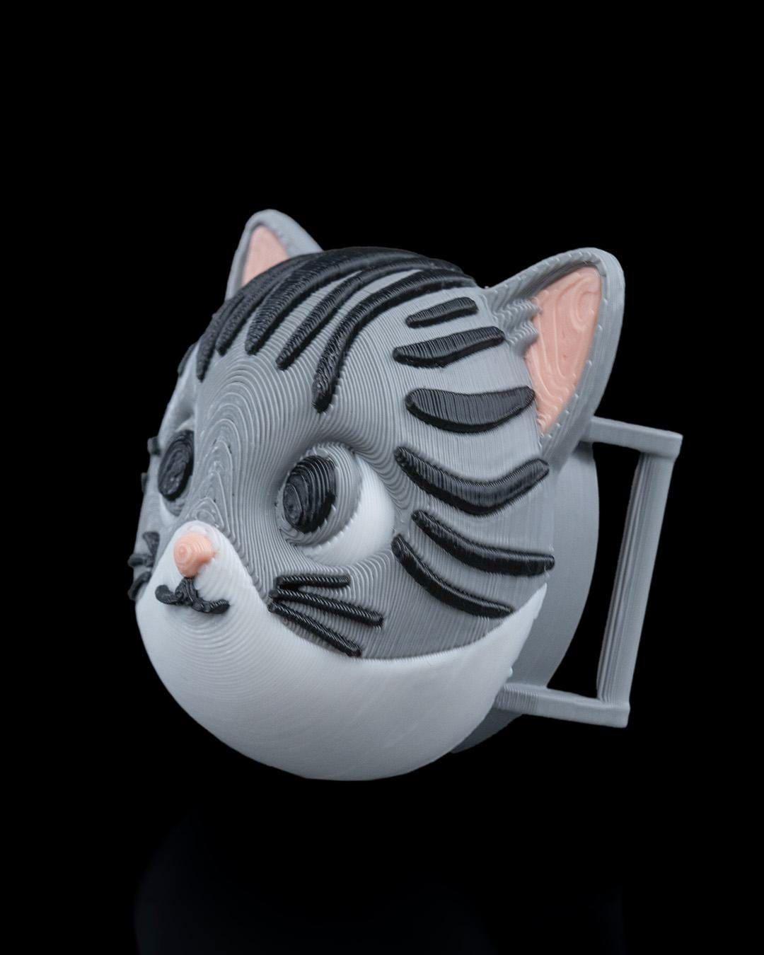 Funny Cat AirTag Holder for Collar or Strap