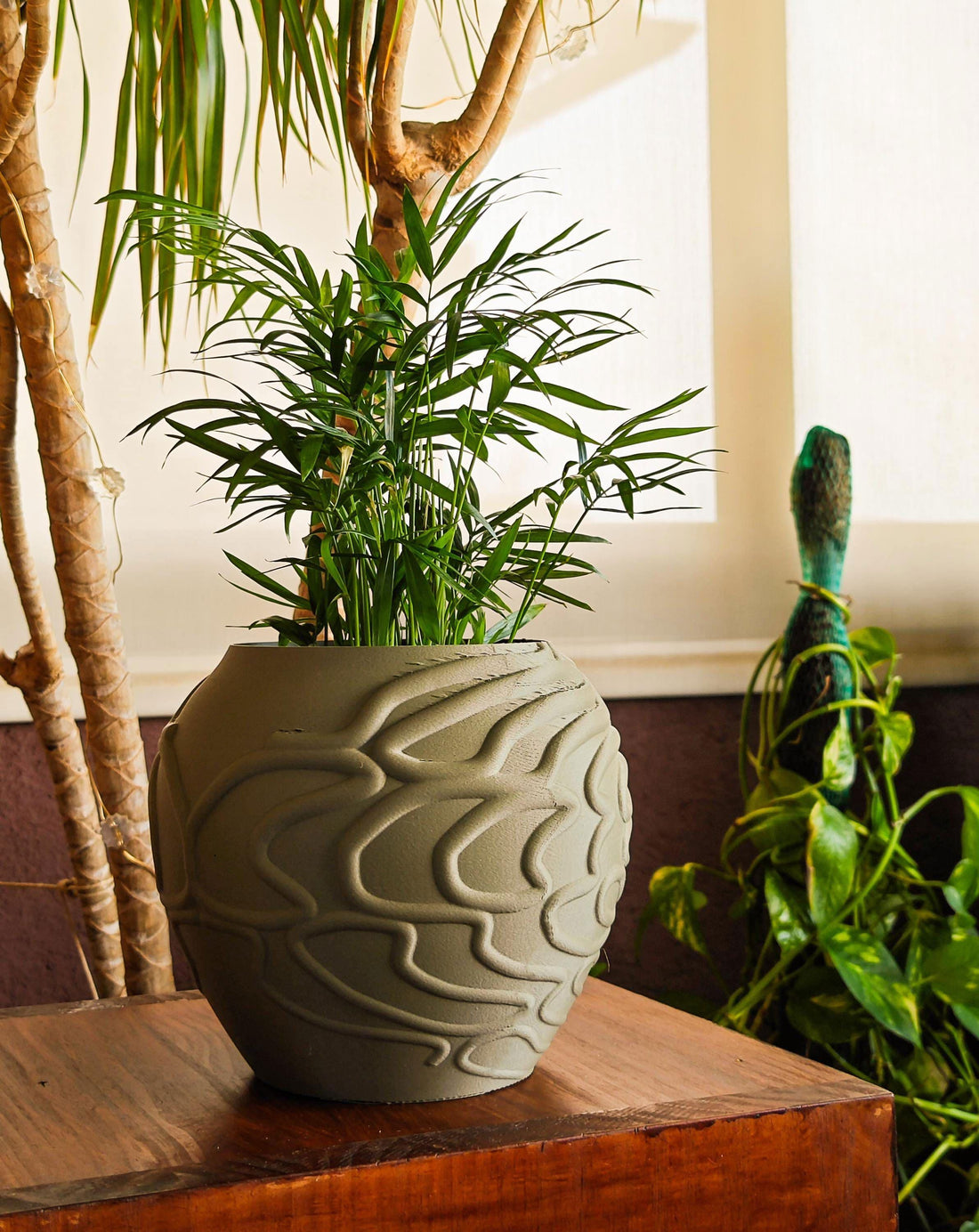 Capullo Organic 3D Printed Vase – Modern Sculptural Cocoon Design | Minimalist Home Decor