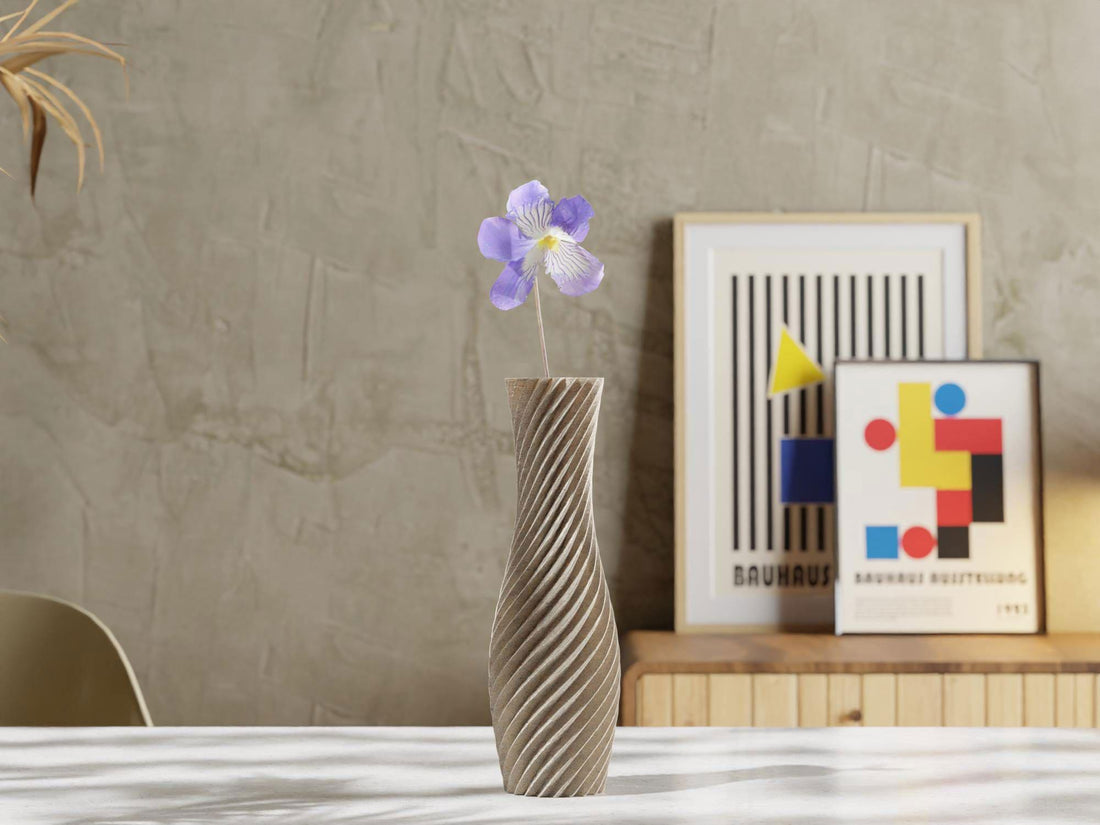 Helix Vase – Sculptural Spiral Minimalist Vase