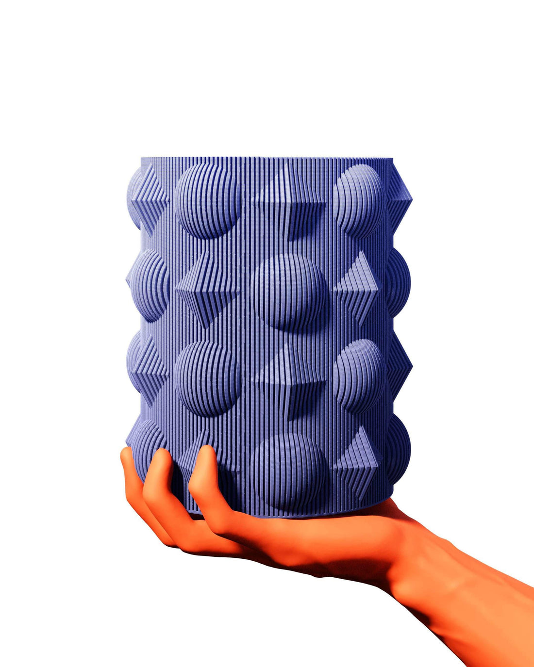 OrbCube Vase – Geometric Modern Sculptural Vase