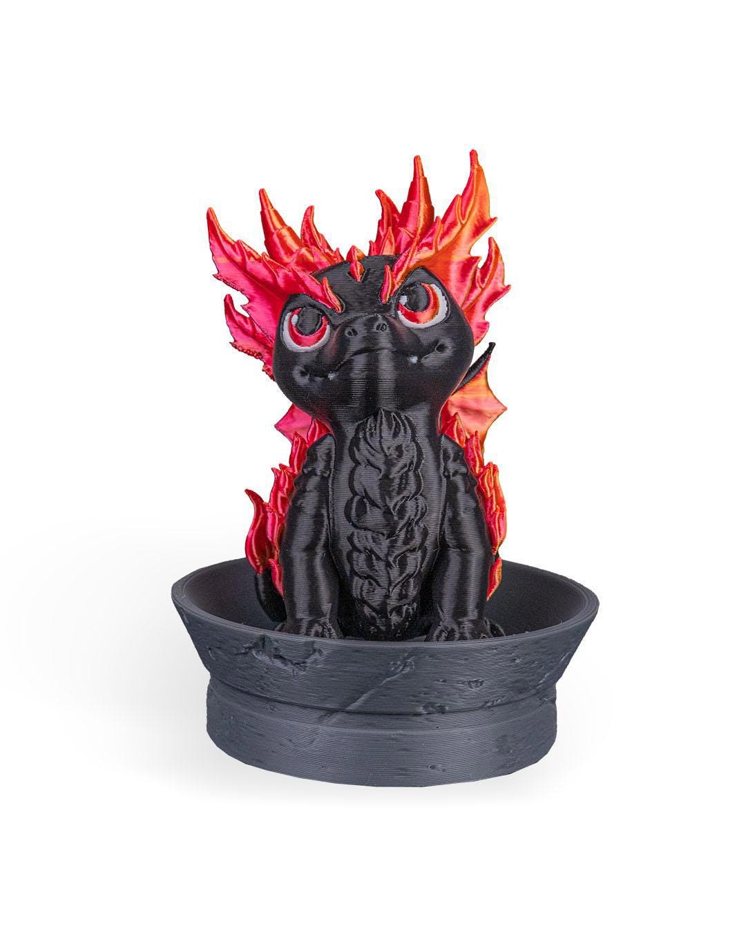 Magma Dragon Egg Decor PLA Fantasy Sculpture Handmade Home Accent Made to Order Gift