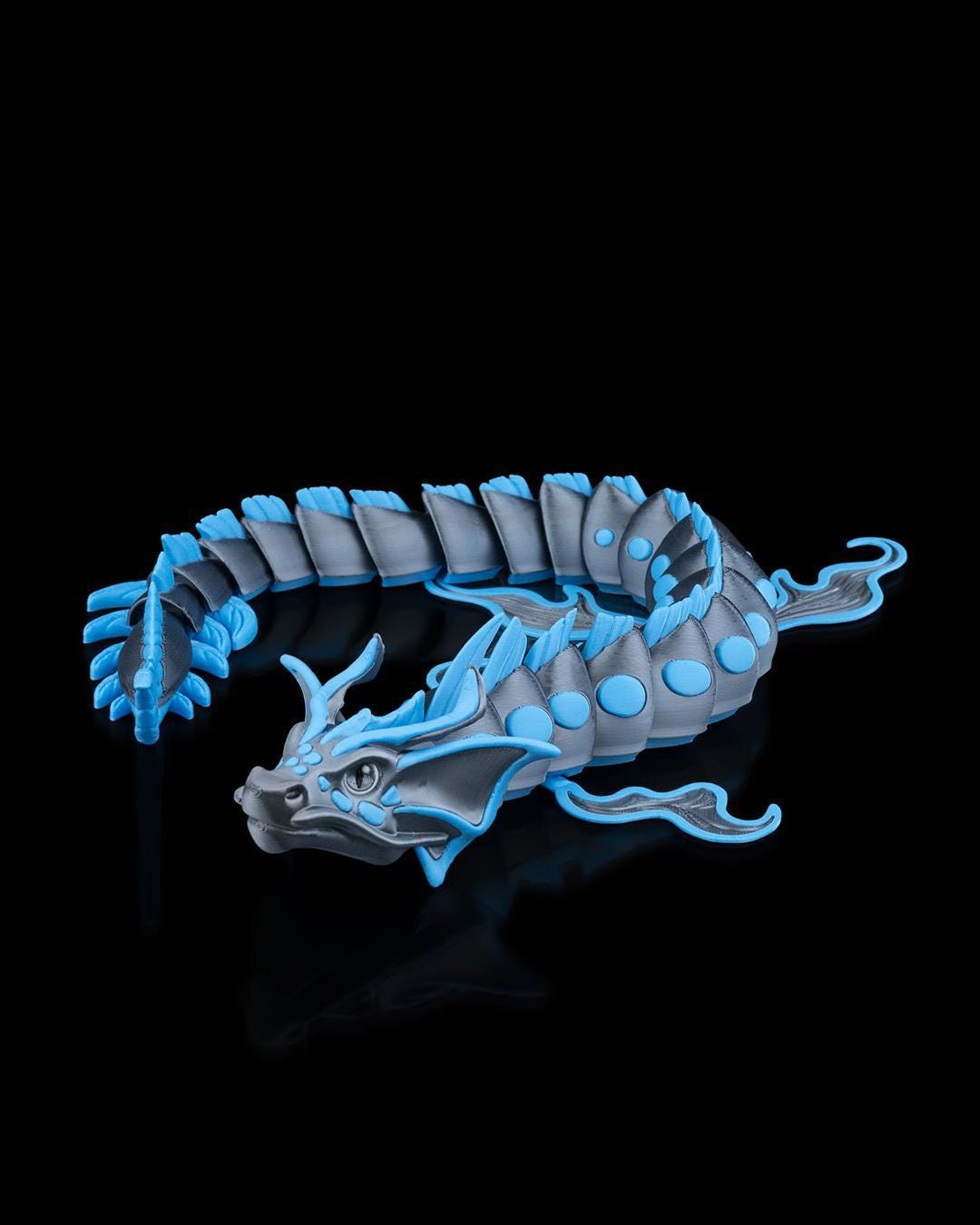 Abyssal Tide Dragon Sculpture Ocean Fantasy Decor PLA Handmade Statement Piece Made to Order