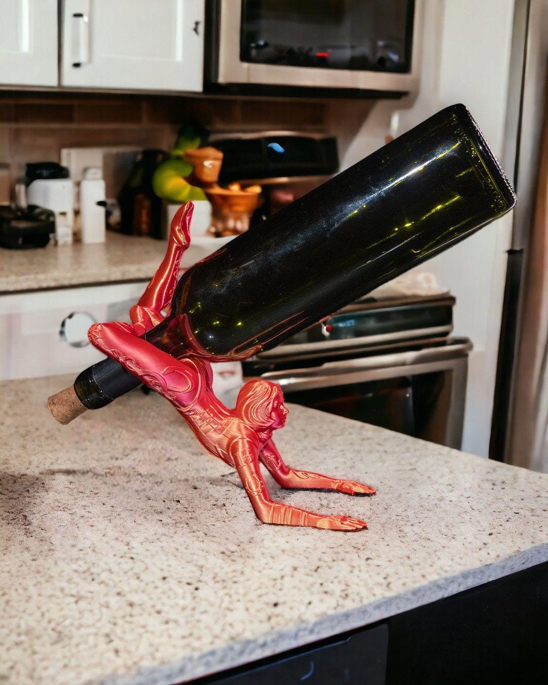 Contortionist Wine Bottle Holder | Handmade Sculpture