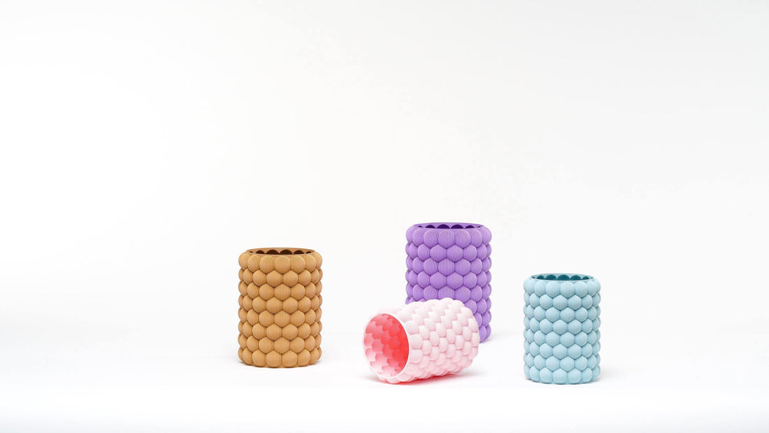 Bubble Texture Modern Vase – Sculptural Minimalist Decor – Contemporary Flower Vase