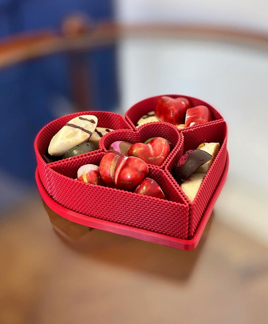 Heart Gift Box with Tray – Valentine Chocolate Box & Jewelry Organizer
