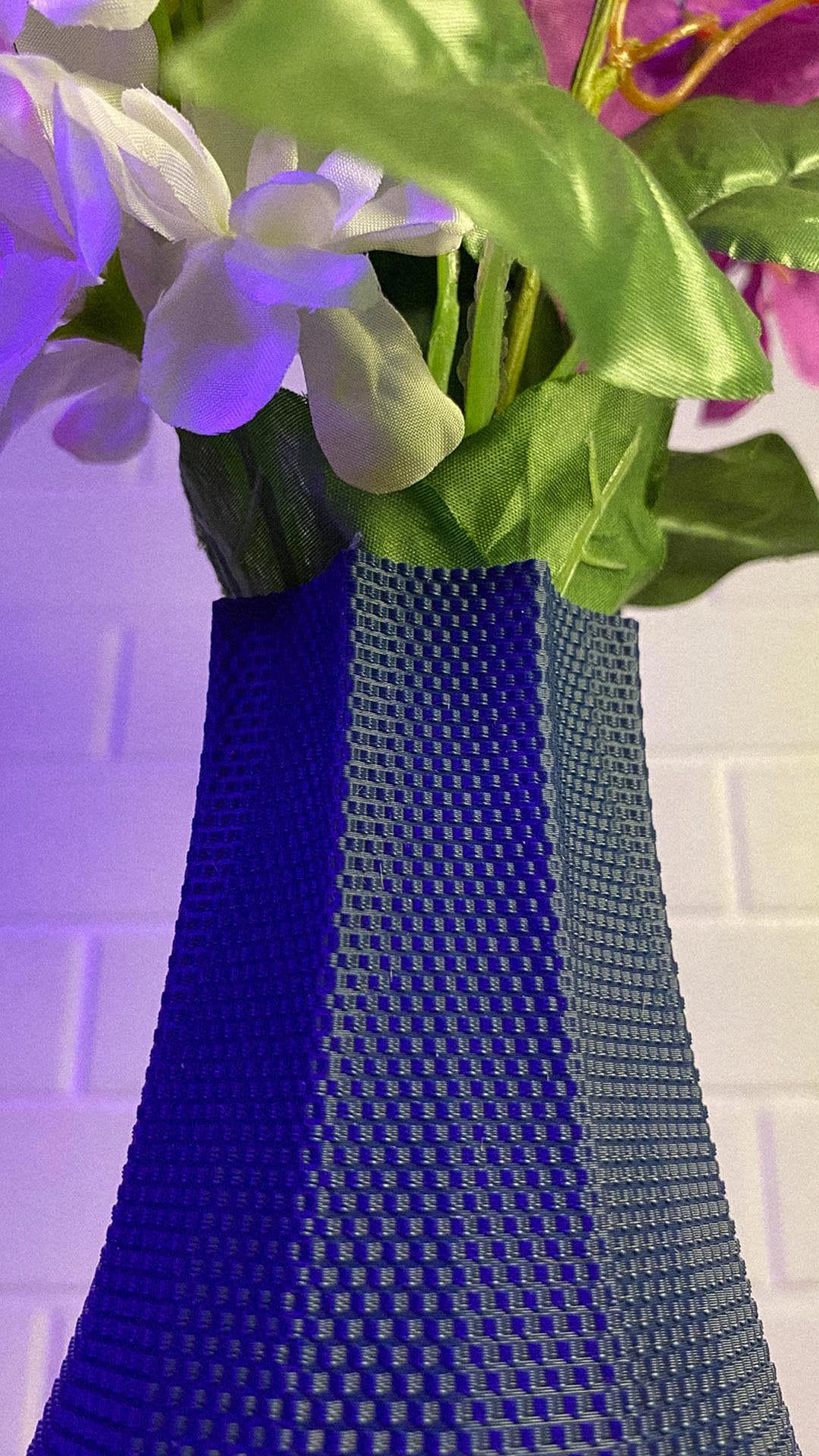Luna Textured 3D Printed Vase Modern Home Decor Minimalist Flower Vase Sculptural Interior Design
