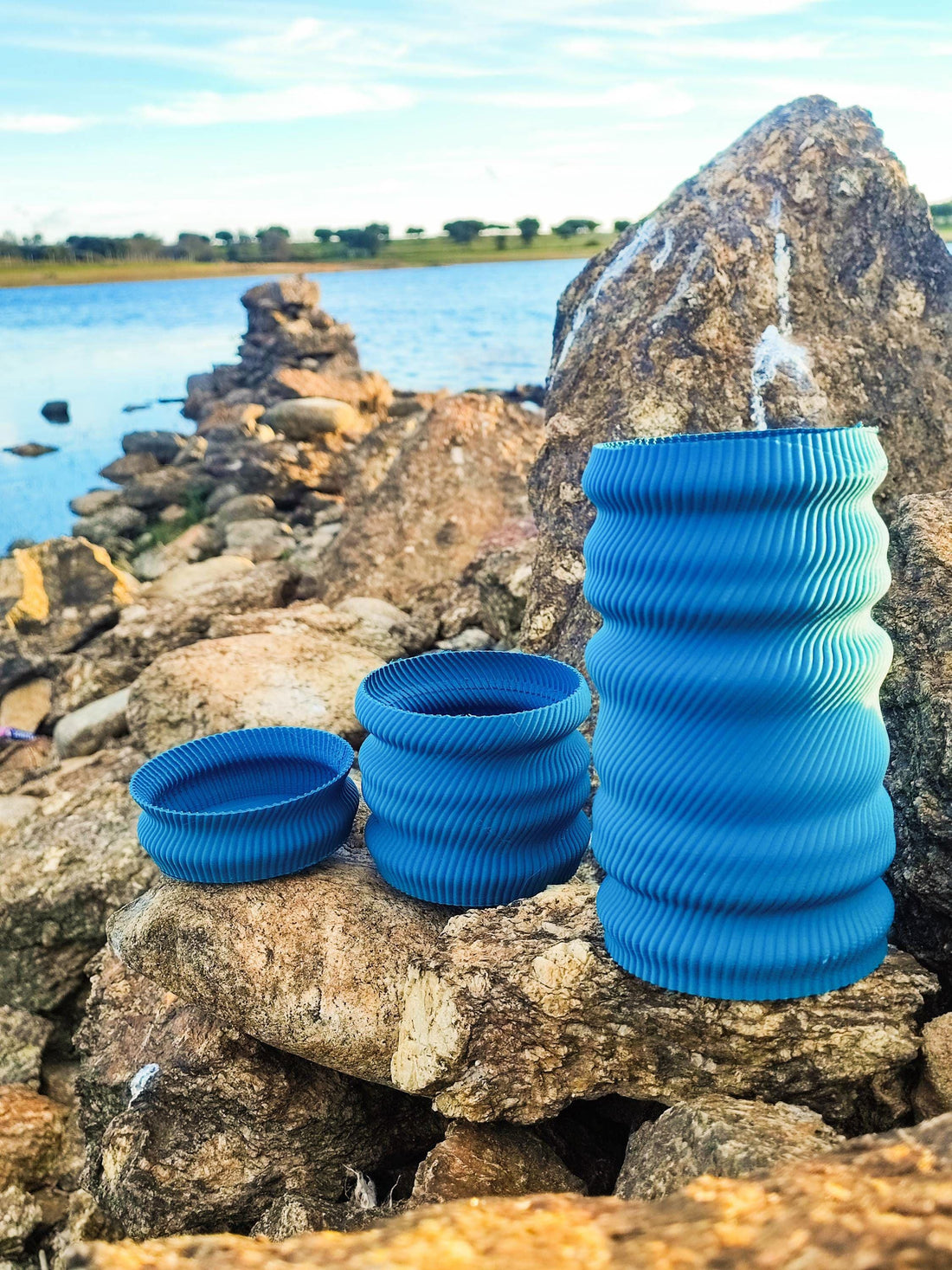 3D Printed Vase | Modern Parametric Wave Design