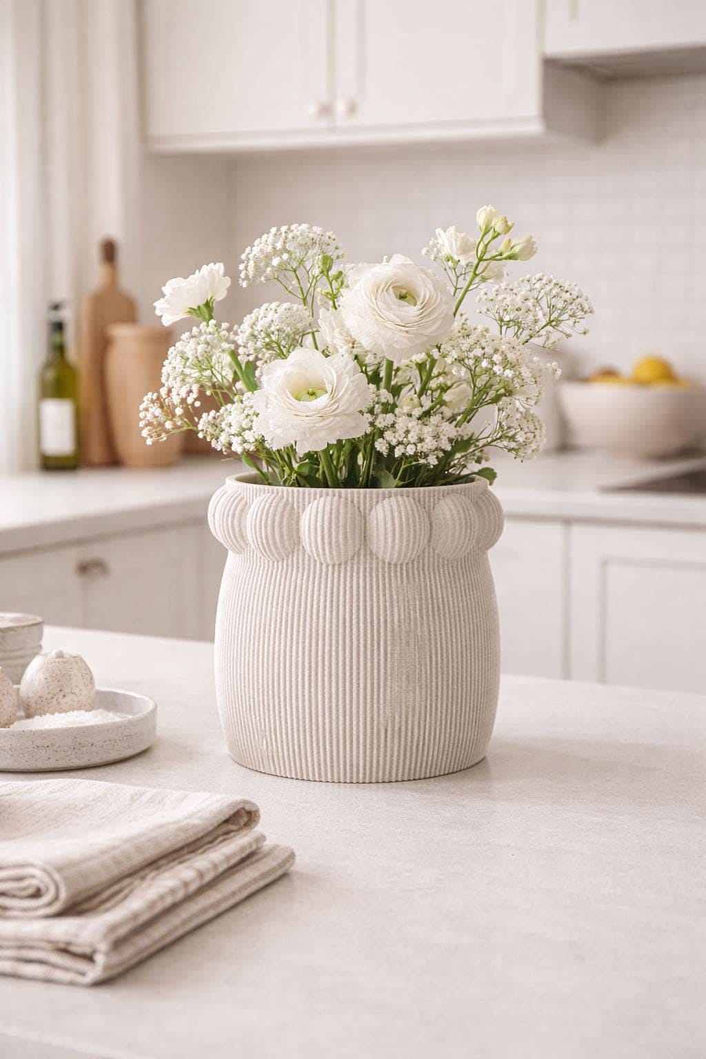 Pete Vase 3D Printed Sculptural Vase Modern Minimalist Home Decor
