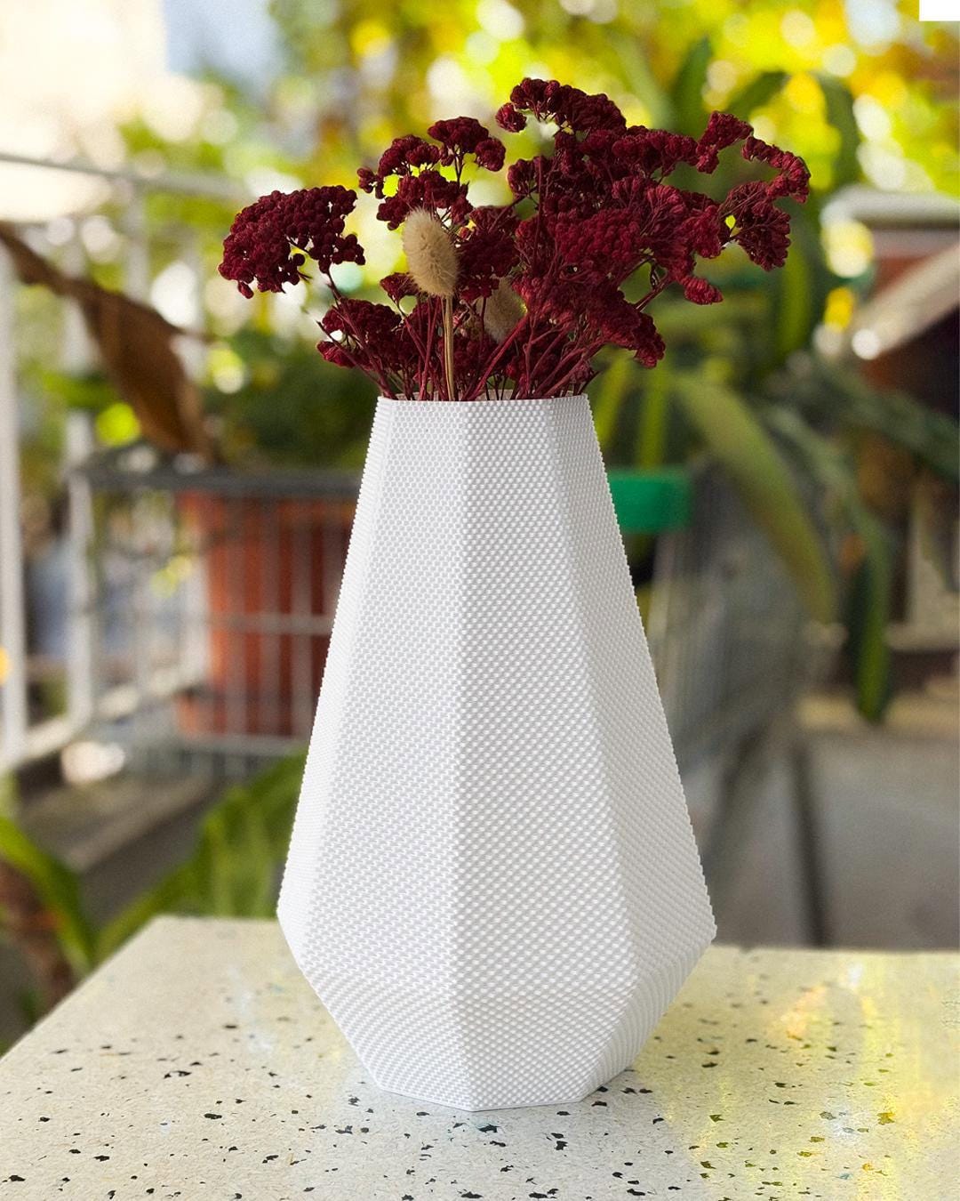 RippleMesh Flower Vase | Modern Sculptural Home Decor