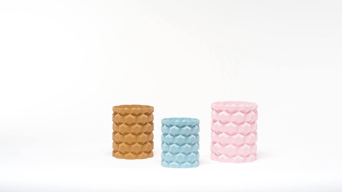 Textured Cylinder Vase – Modern Minimalist Home Decor