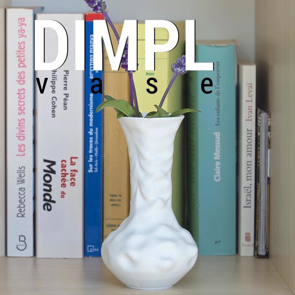 Dimple Texture Vase – Modern Decorative Flower Vase – Minimalist Home Accent – Unique Desk Decor