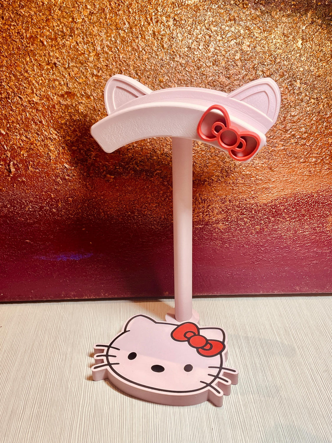 Kawaii Cat Headphone Stand: Gaming Desk Organizer
