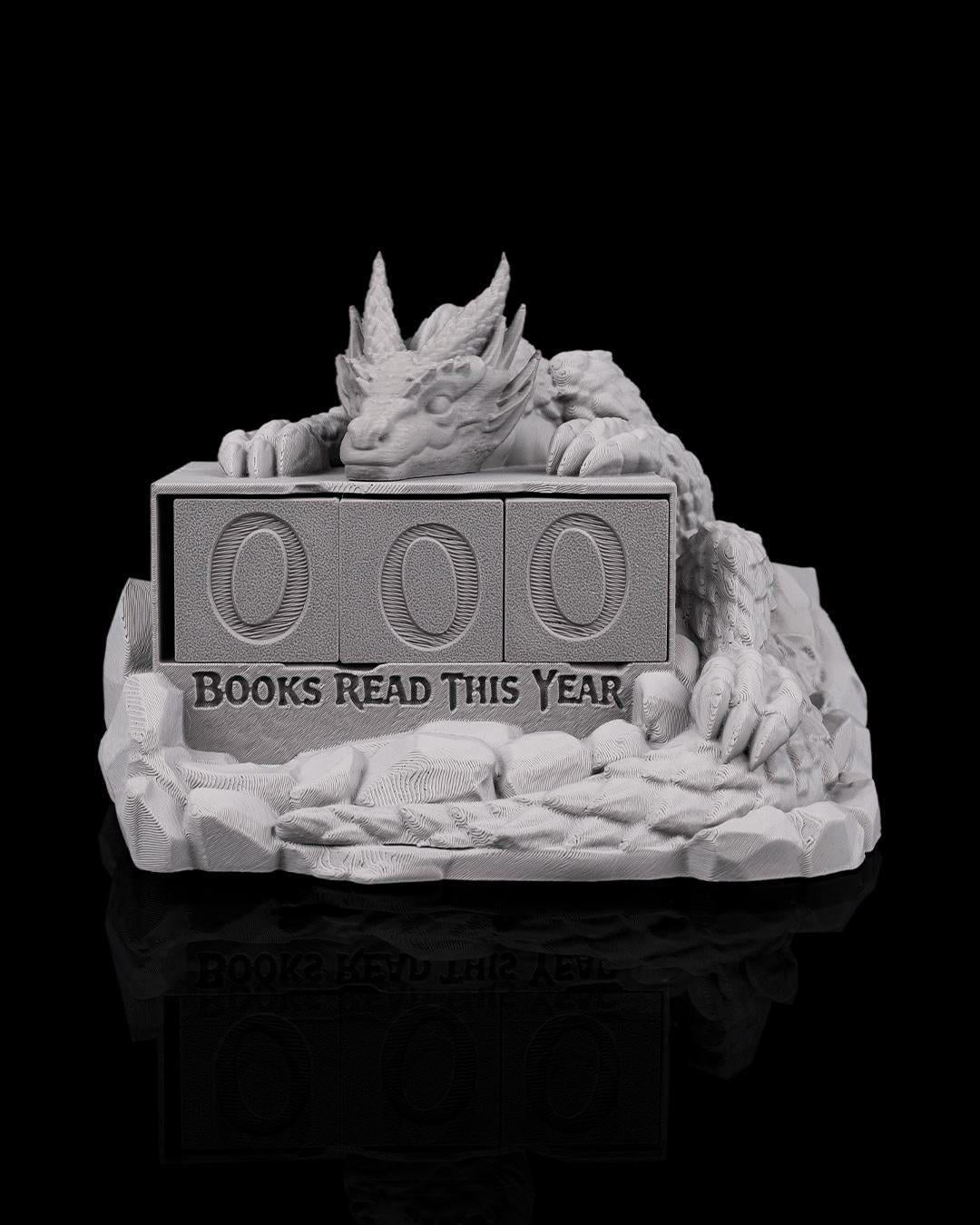 Hand Painted Dragon Reading Tracker – Fantasy Book Accessory, Reader Decor
