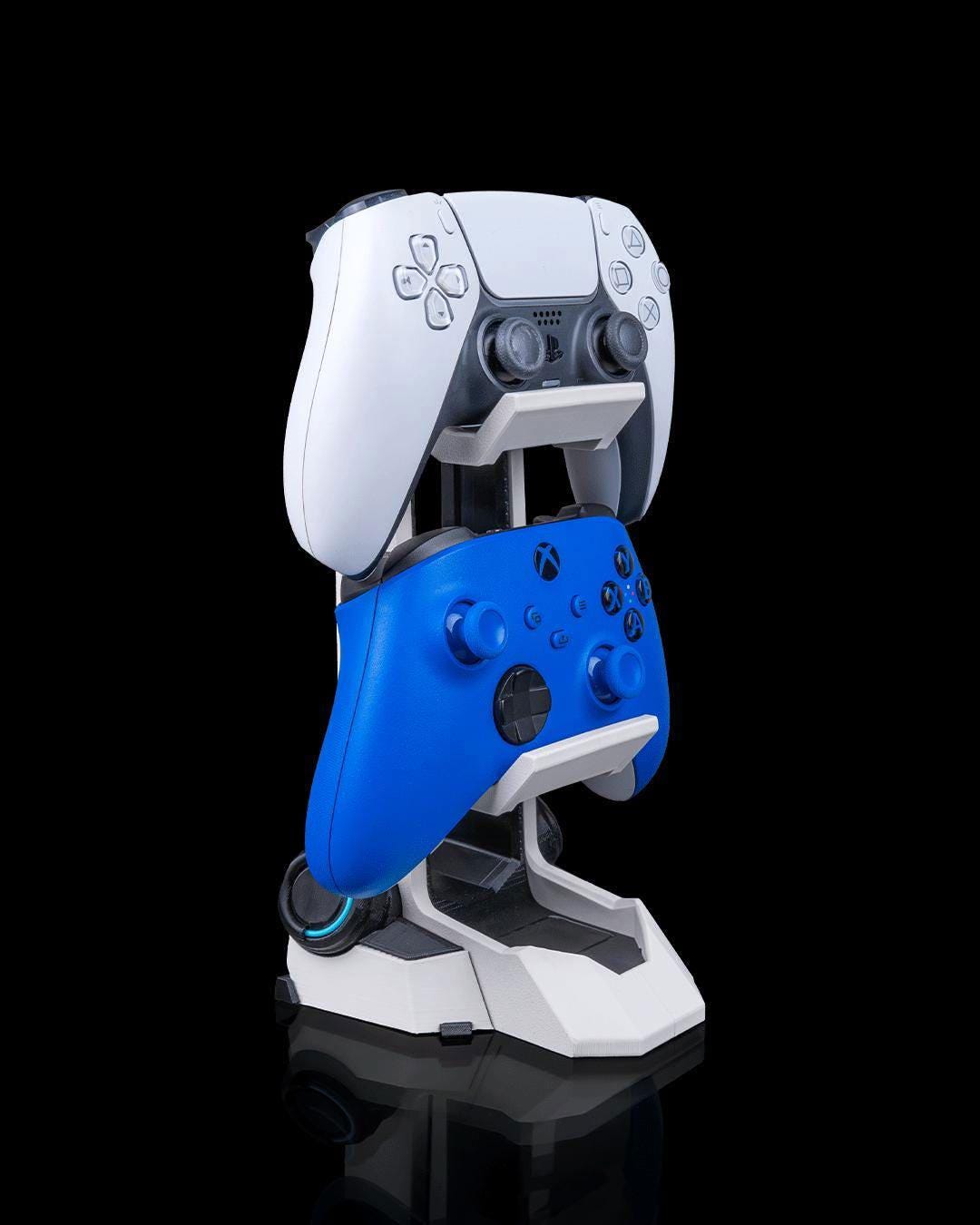 3D Printed Dual Headset and Controller Stand – Gamer Desk Organizer