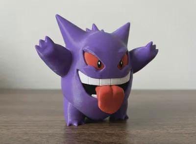 Window purple monster 3D , PC Case Decor, Licking Glass Gamer Accessory, Gaming Setup Decoration