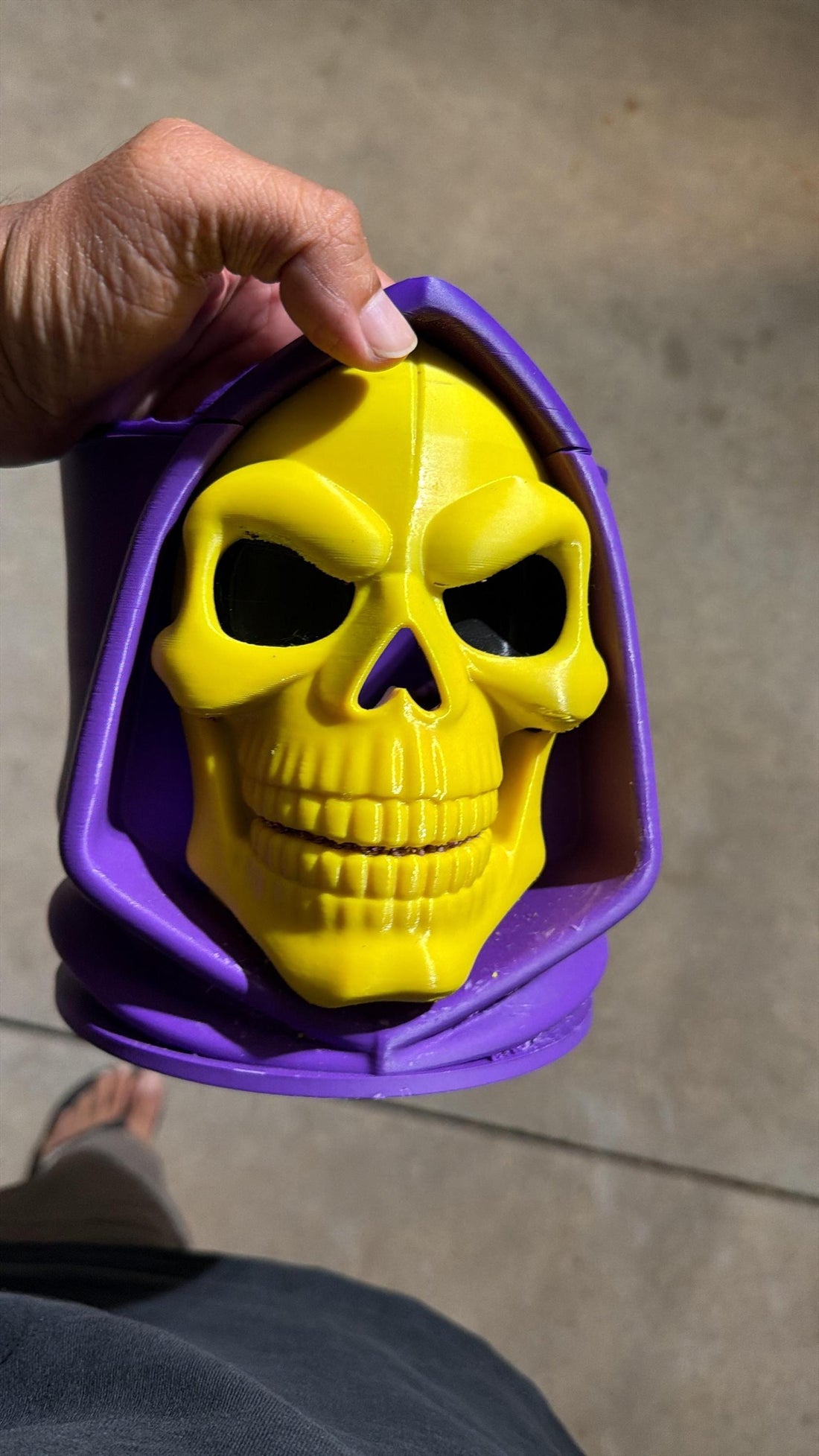 Hand Painted Skeletor Popcorn Bowl | Geek Decor Heman Master of Universe