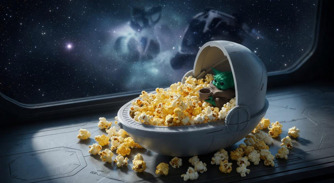 Baby Yoda Popcorn Holder  Pram Grogu 3D Printed  Mandalorian Snack Bowl