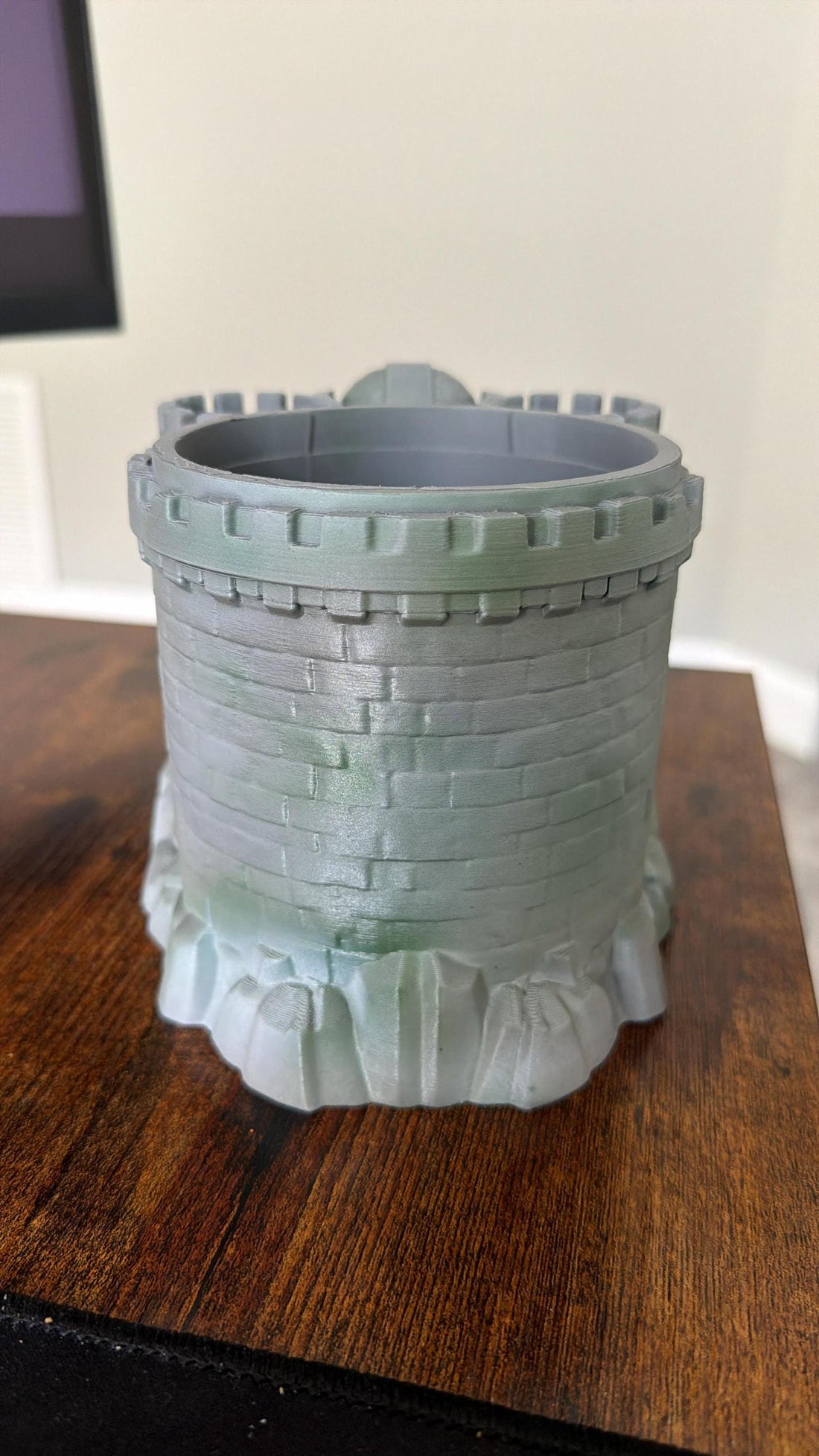 Hand Painted GraySkull - inspired Castle Desk Organizer: Fantasy Gothic Decor, 7 Inch Highlands Fortress